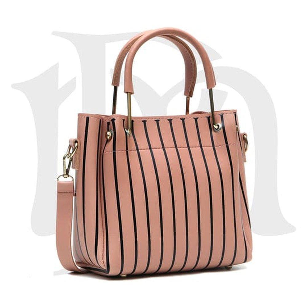 2 Pcs Women Leather Printed Hand Bag