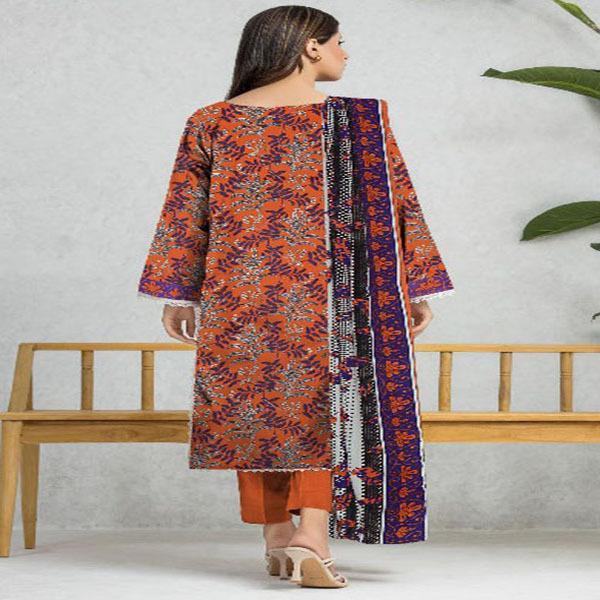 3 Ps Women's unstitched Lawn prinyed Suit