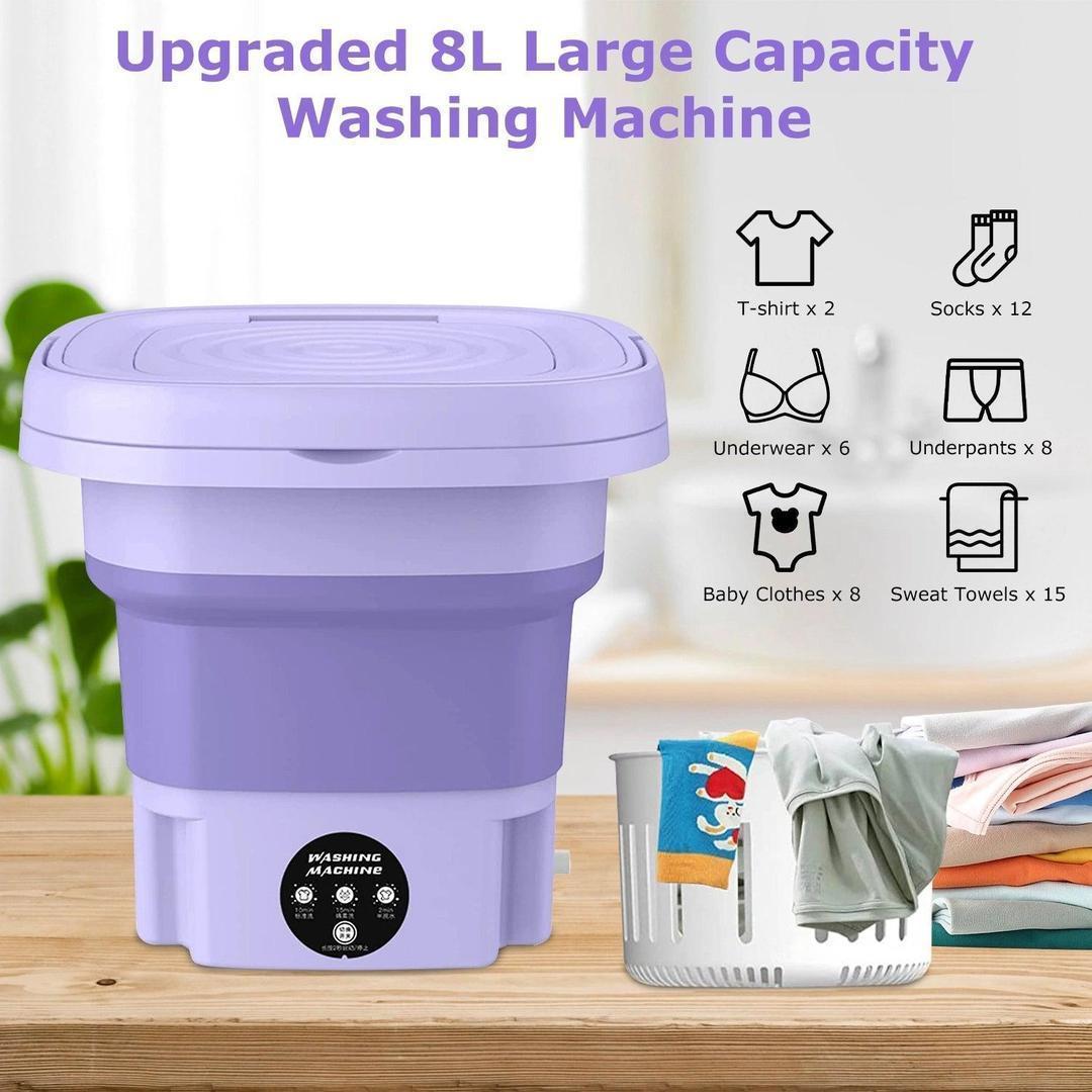 Portable Mini Washing Machine 1 Pc Foldable 30W Cleaning Solution