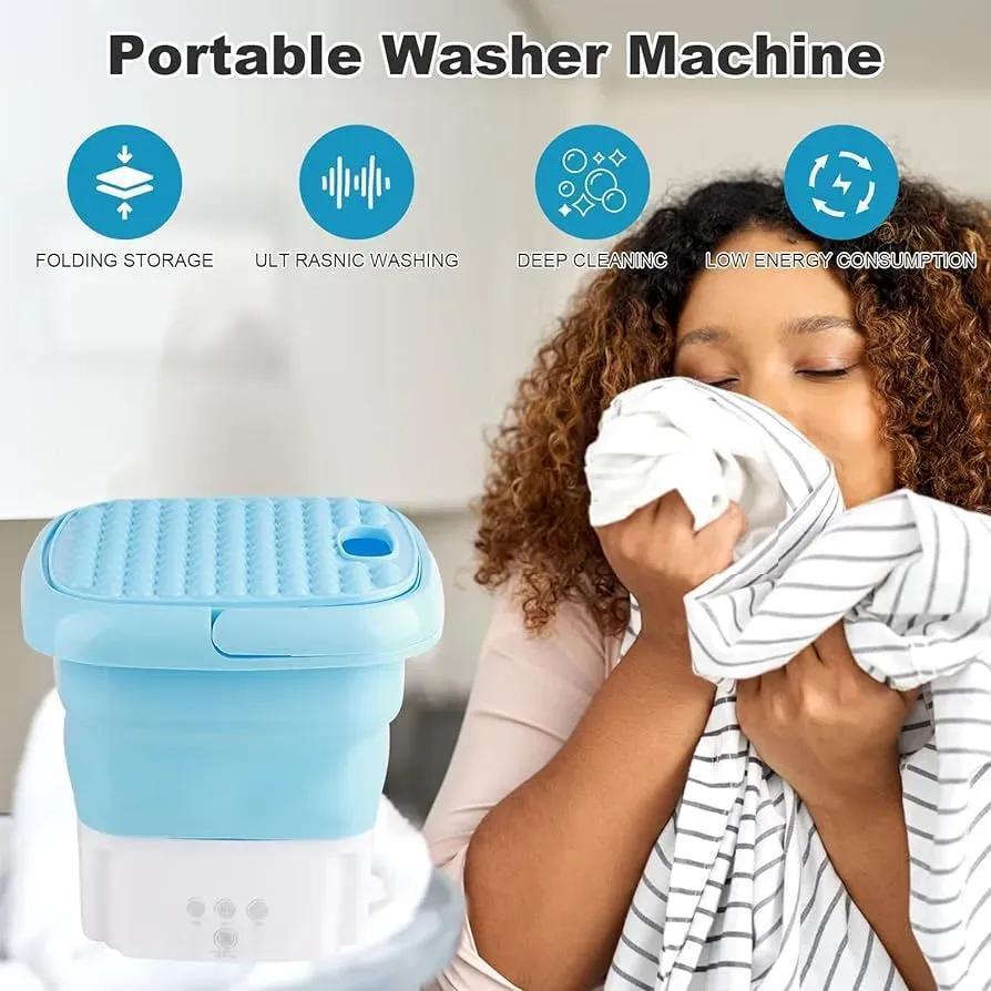 Portable Mini Washing Machine 1 Pc Foldable 30W Cleaning Solution