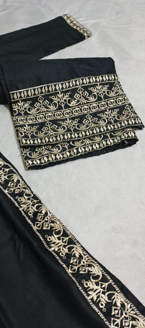 2 Pcs Dhanak Embroidered Women's Stitched Shirt and Trouser Set