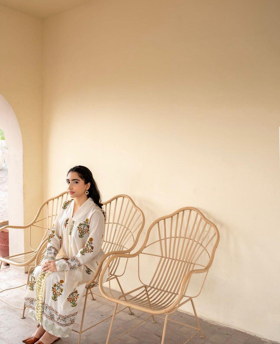 3 Pc Women's Stitched Katan Silk Block Printed Maxi Suit