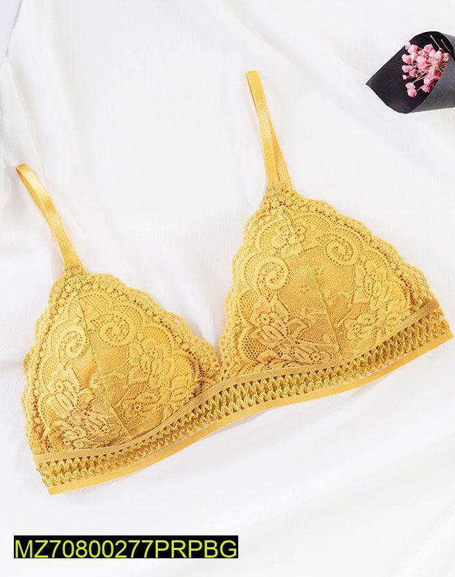 Fancy Lace Net Bra by purple Bag