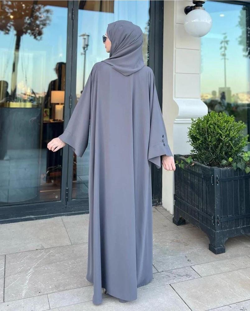 Georgetta Plain Abaya with sttoler