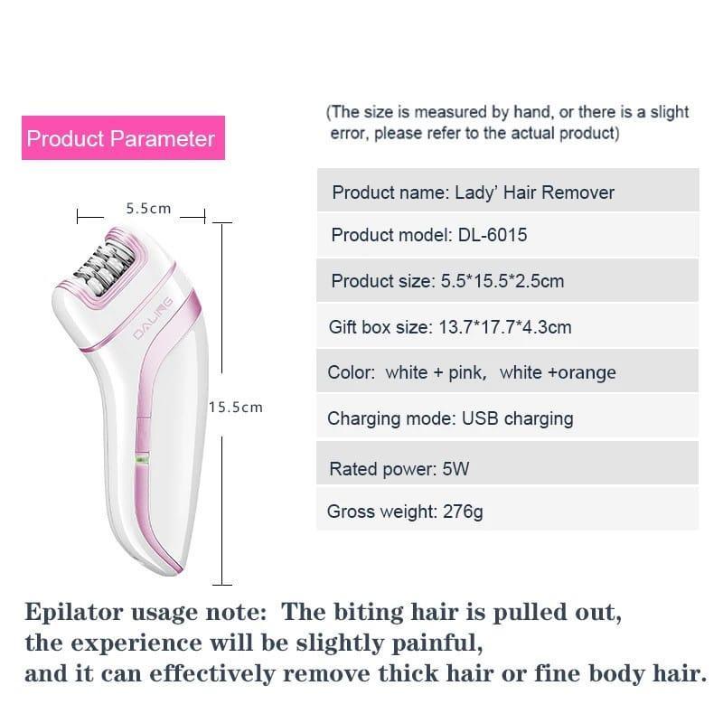 DL-6015 Rechargeable Hair Epilator