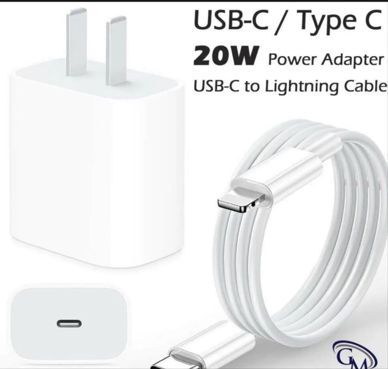 20W iphone Fast charger adapter, Pack of 2