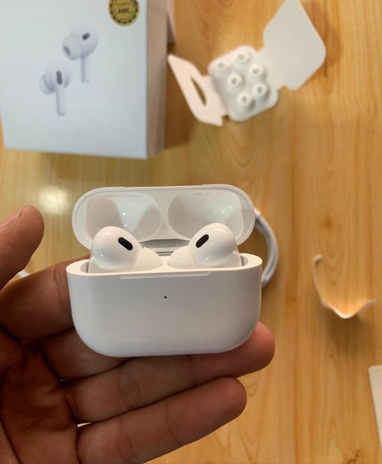 Airpods pro 2 Generation Platinum with ANC Designed by in Califorina Assembeld in USA