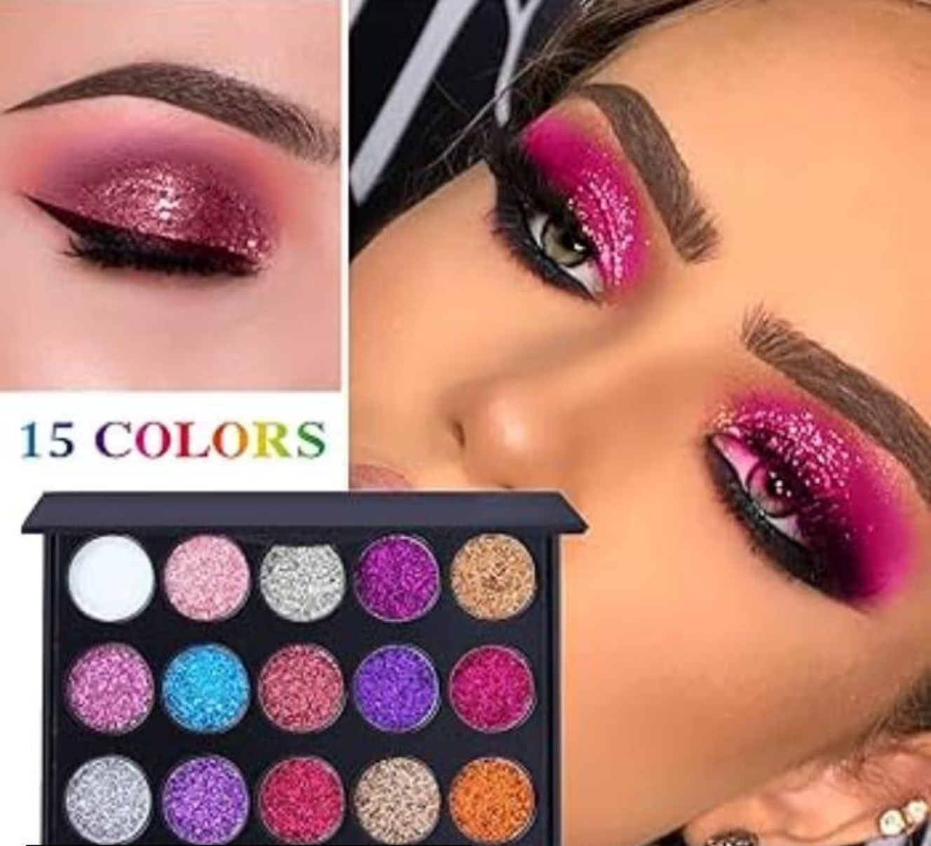 Shimmer Eyeshadow With Beauty Blender Makeup