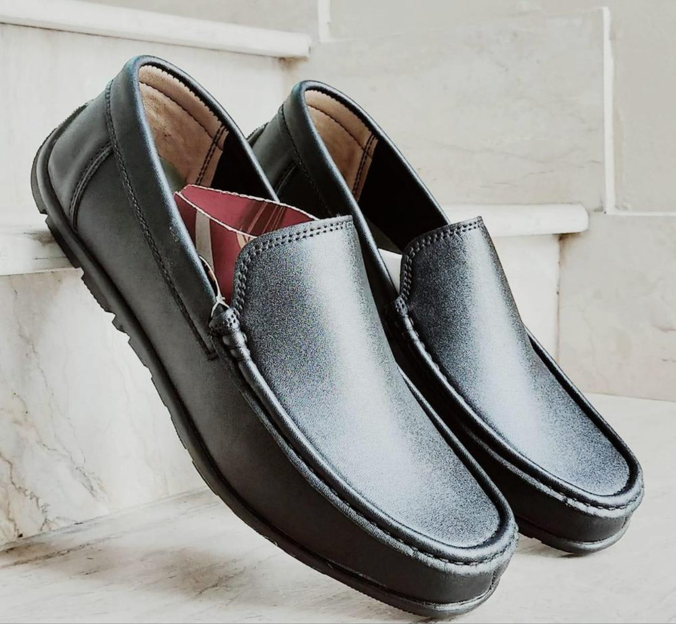 Men's Leather Formal Shoes Black Color