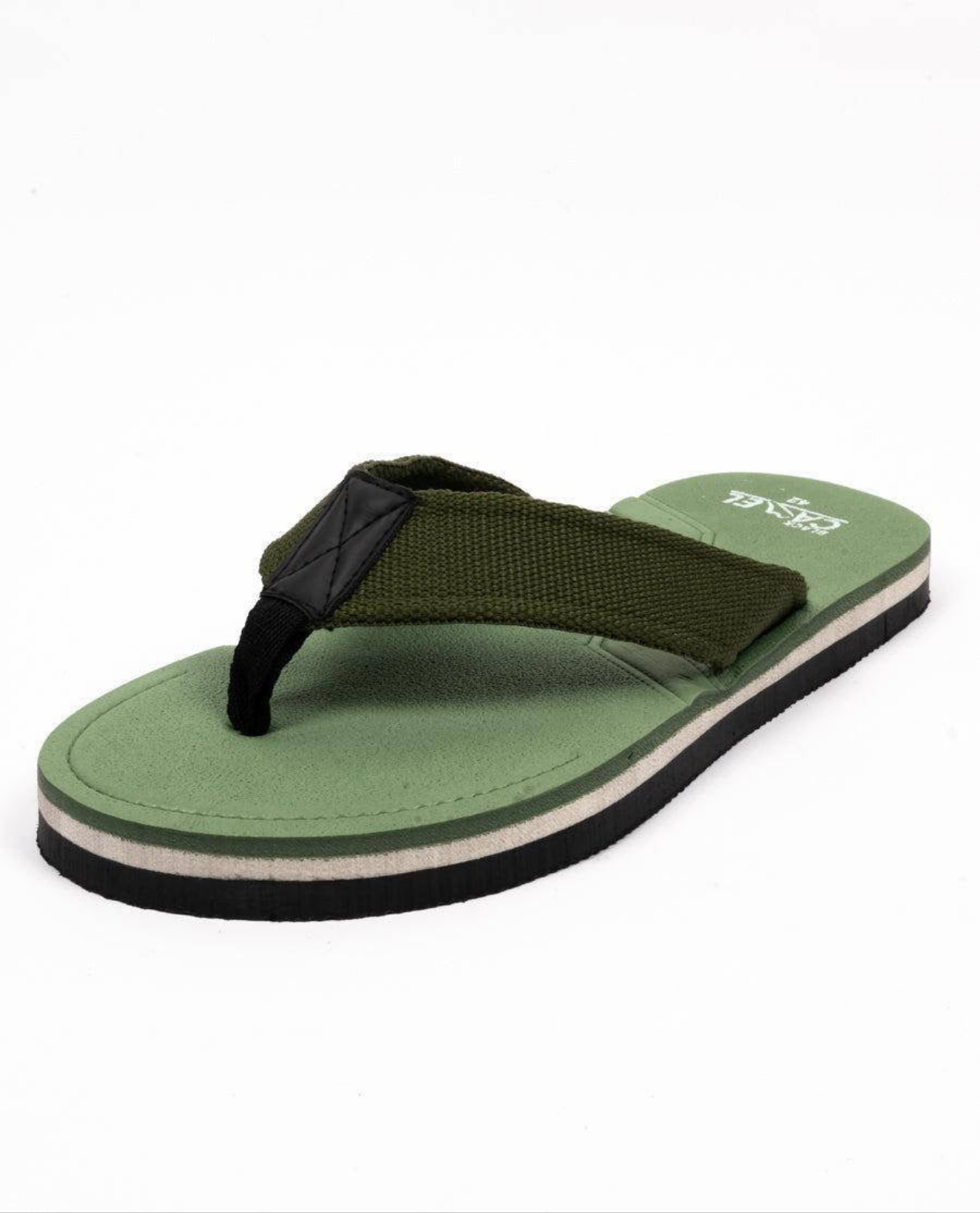Black Camel Slippers Green Color