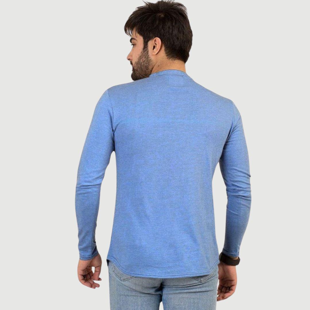 Men's Cotton Jersey Kurti Style Shirt – Soft, Breathable & Stylish Casual Wear