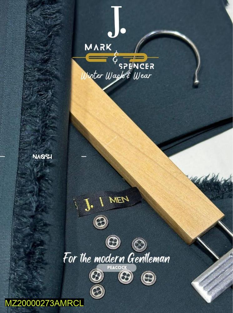 Men's Unstitched Wash And Wear Plain Suit