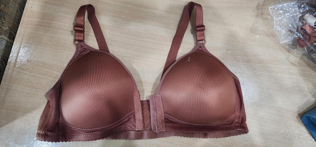 Cotton Sequins Padded Full Cup Bra