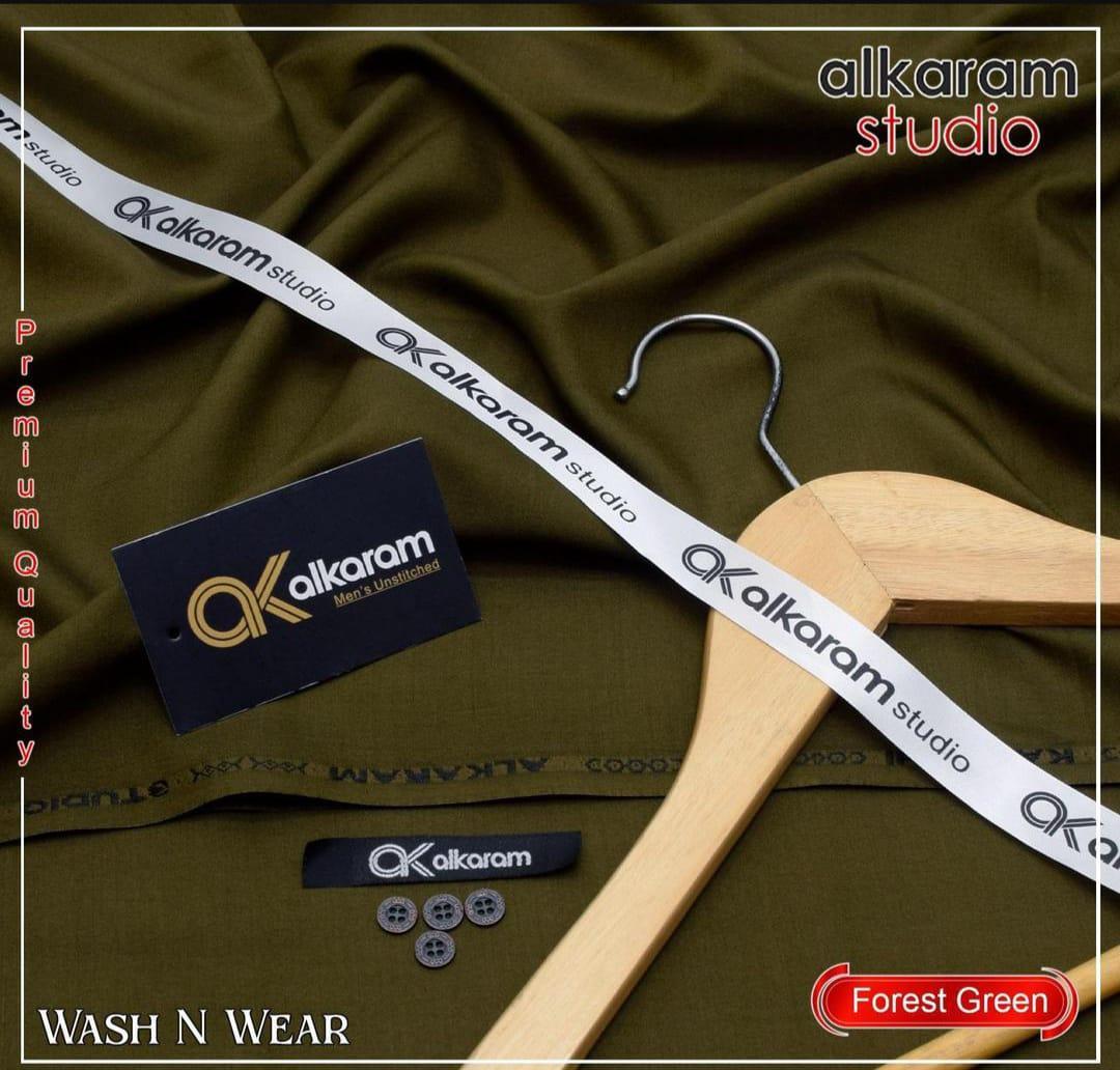 Men’s Unstitched Wash And Wear Plain Suit