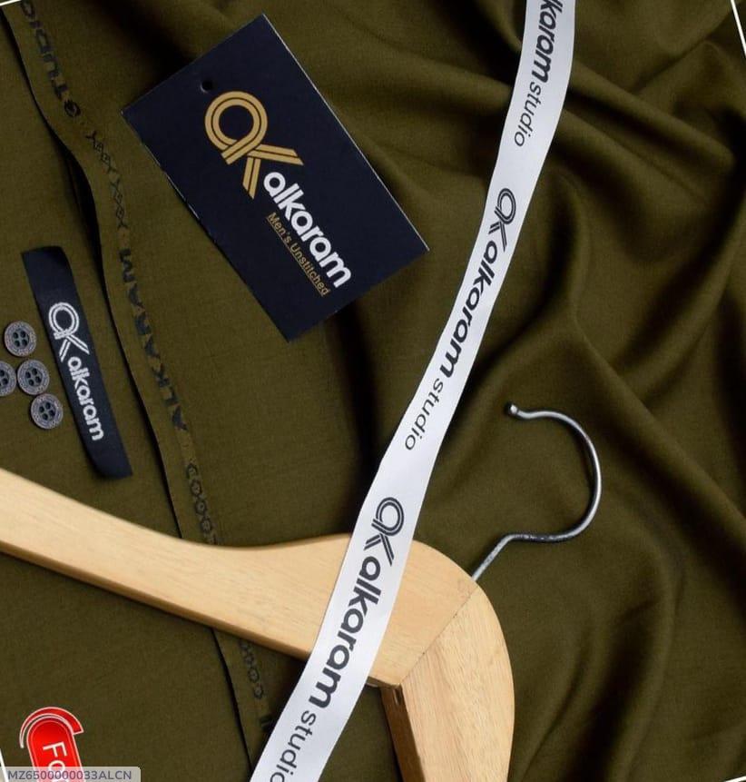 Men’s Unstitched Wash And Wear Plain Suit