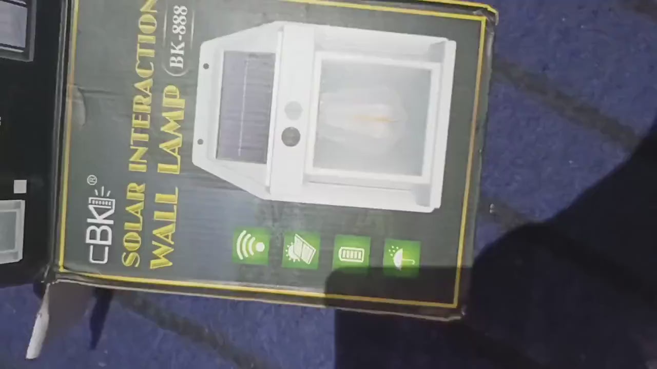 Solar Motion Sensor Outdoor Wall Light