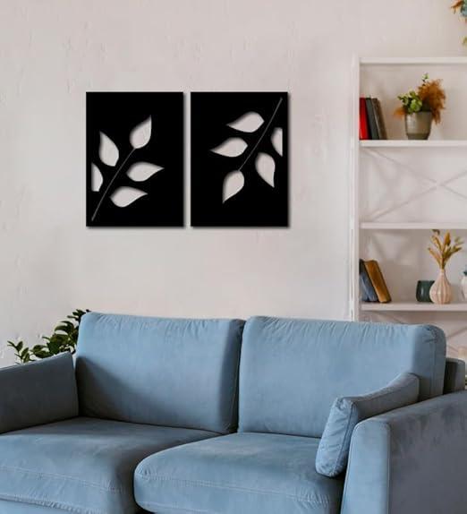 Leaf shaped design wall art