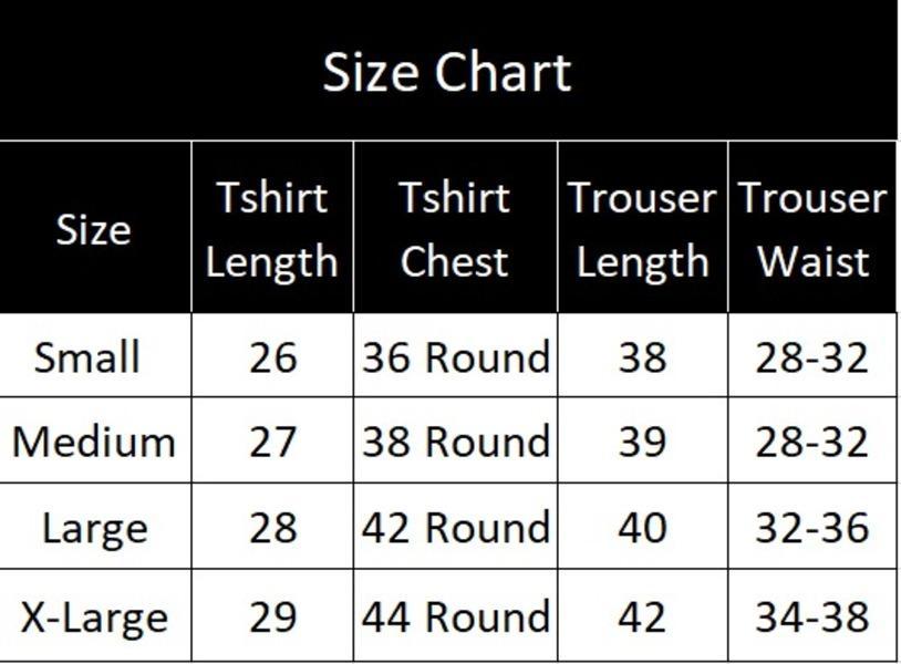 Men's Cotton Jersey Printed Track Suit - 2 Pcs Grey and Black Color Set