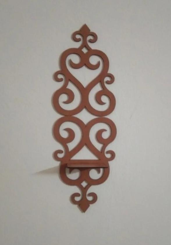 2 Pcs Unique Design Wooden Shelf Wall Art – Modern Decorative Floating Shelves