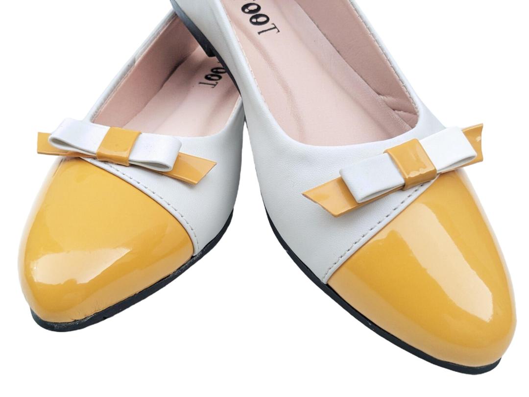 Women's Blue / Yellow Rexine Pumps - Fancy, Formal, Casual & Semi-Formal Footwear | Sizes 36-41 Available