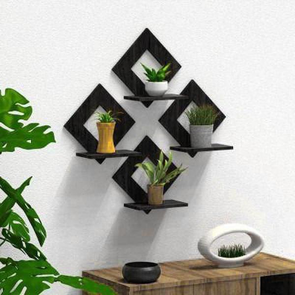 Black mdf wood sleves 4pcs stylish