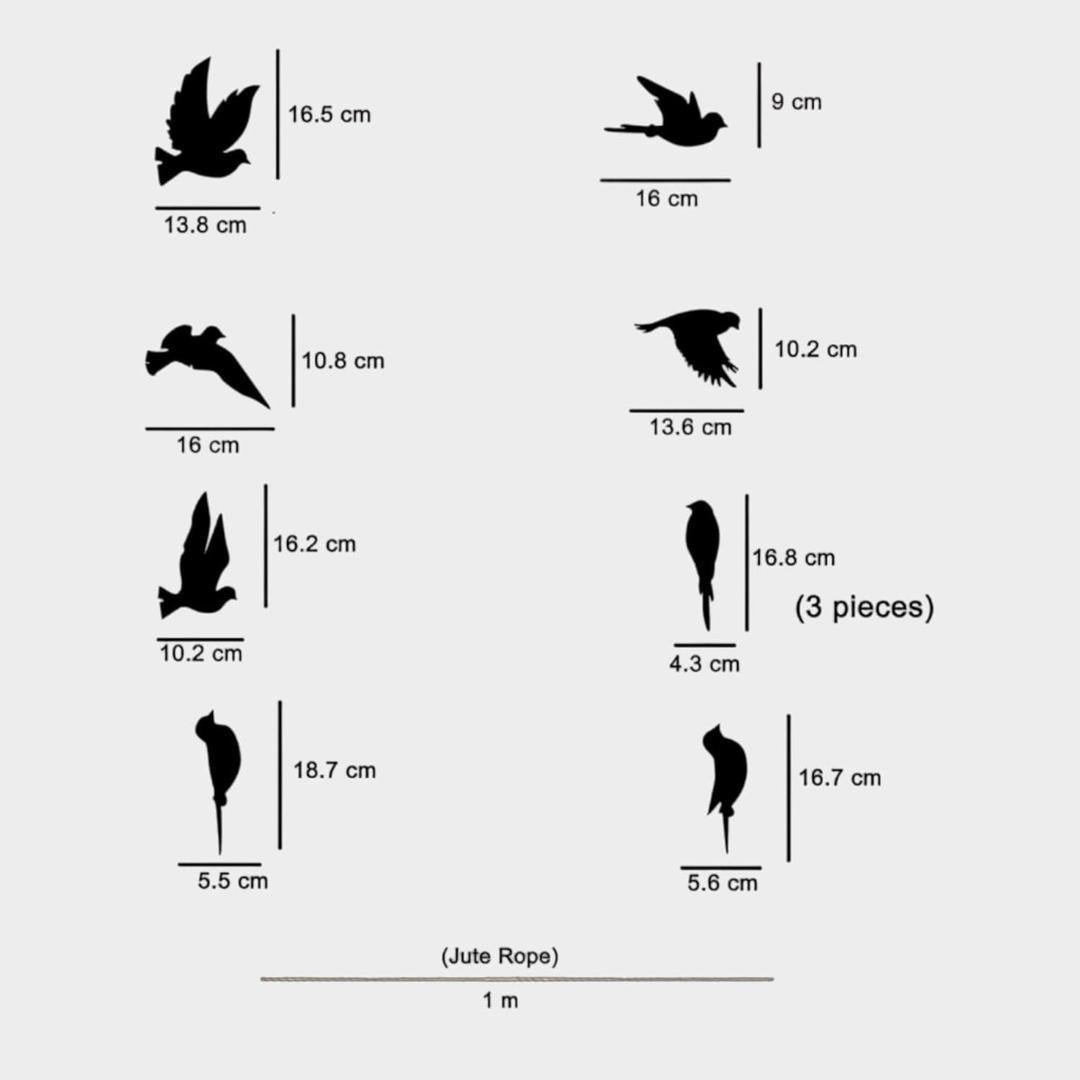 Bird's design wall art