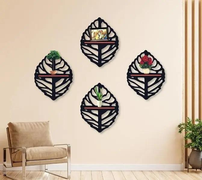 Leaf shaped design shelves